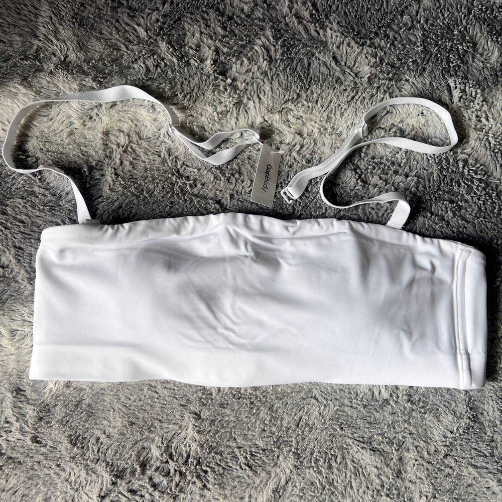 NWT Gap White Convertible Bandeau Bra